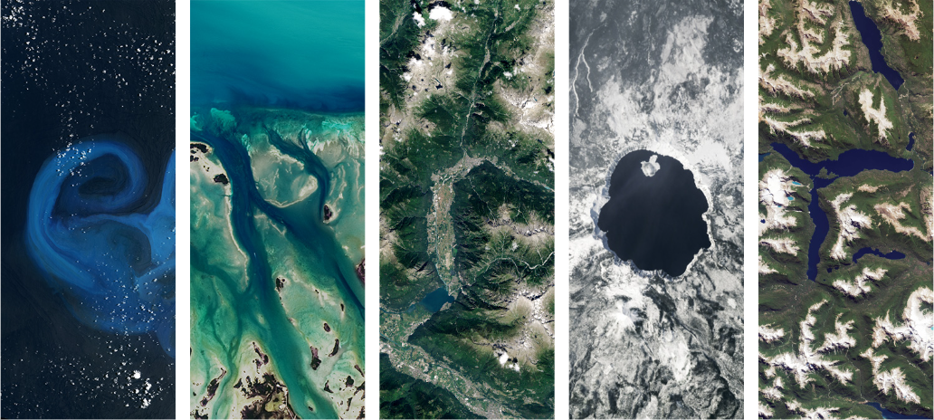 Error geschrieben mit Satellitenbildern
